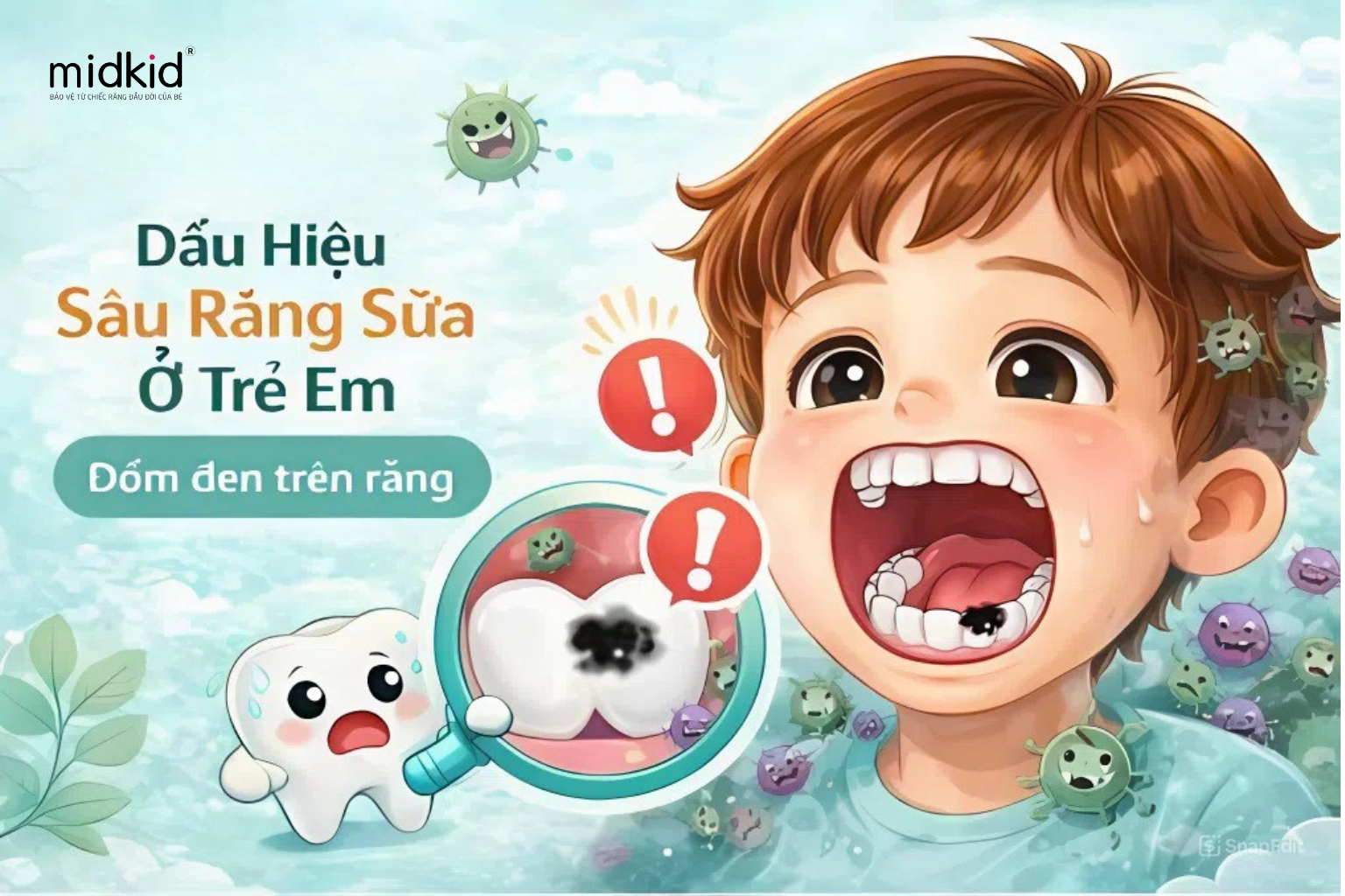 Dấu hiệu sâu răng sữa ở trẻ em
